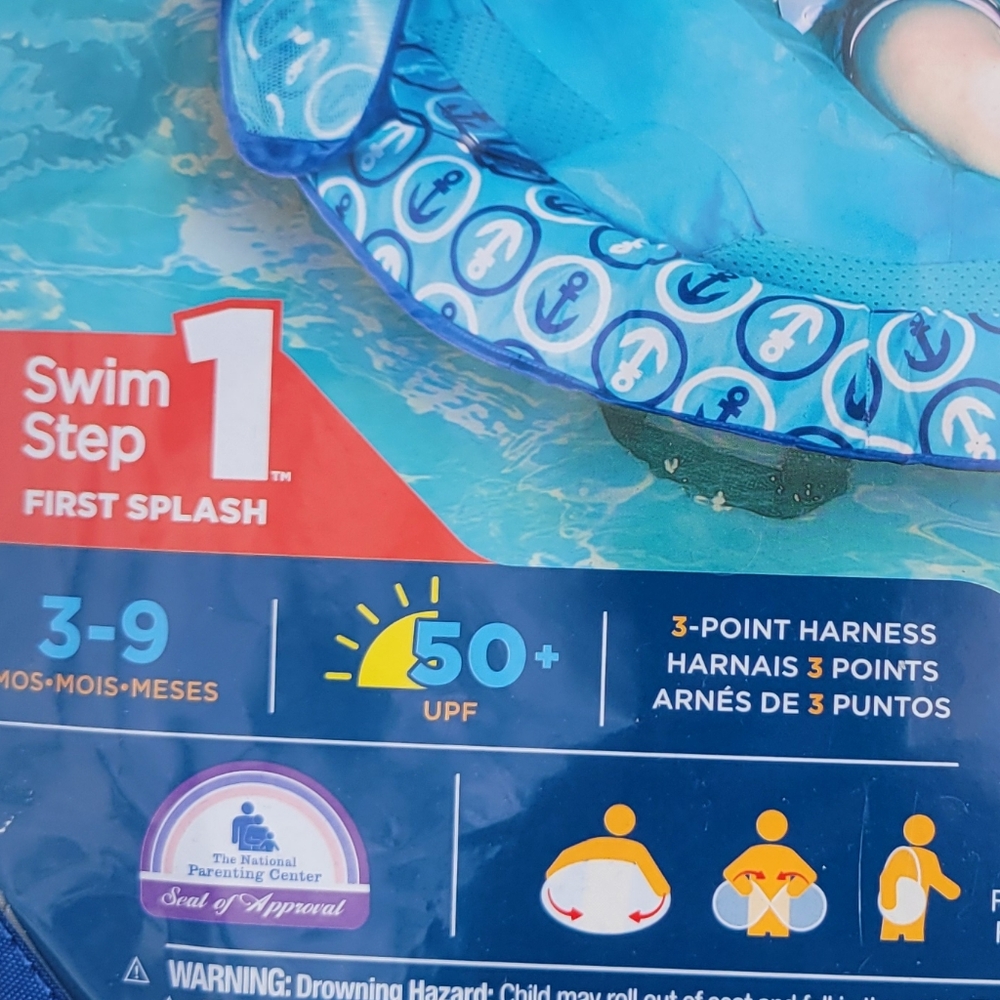 NEW Swimways Infant/Baby Spring Pool Float with Canopy & UPF Protection; 3-9 mos - Picture 17 of 17